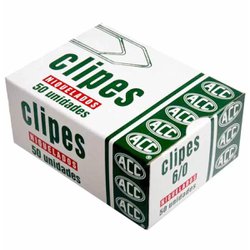 Clips niquelados acc 6/0 - com 50