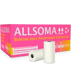 Bobina para calculadora aloform branca 57 x 30 - com 30