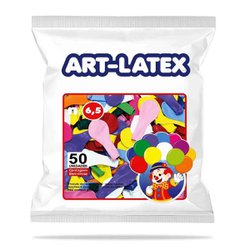 Bola de encher lisa art-latex c/50 6,5 - branca