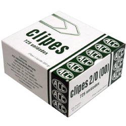 Clips niquelados acc 2/0 - com 725