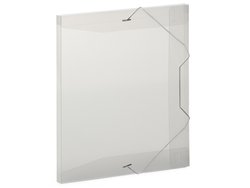 Pasta pvc com elastico plascony 2,0cm cristal - a20