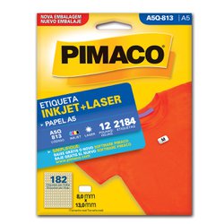 Etiqueta pimaco a5 08 x 13mm 12fls - q813