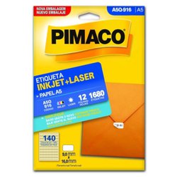 Etiqueta pimaco a5 q916 - 12fls