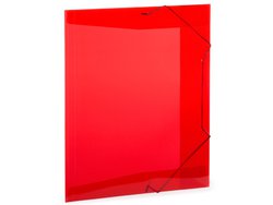Pasta pvc com elastico plascony oficio vermelho - a02