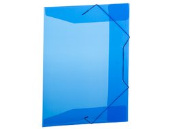 Pasta pvc com elastico plascony oficio azul - a02