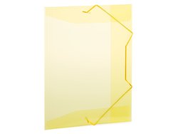 Pasta pvc com elastico plascony oficio amarela - a02