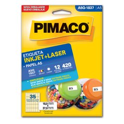 Etiqueta pimaco a5 q1837 - 12fls