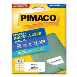 Etiqueta pimaco a5 q3465 - 12fls