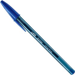 Caneta esferografica bic cristal precisao 0.7mm ultra fina azul com 25