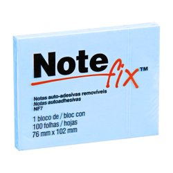Bloco adesivo note fix 3m 76 x 102mm nf7 - azul