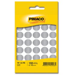 Etiqueta pimaco redonda tp-16 prata
