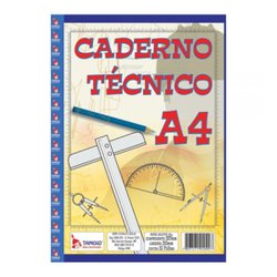 Bloco de desenho tamoio tecnico 120g a4 2099 20fls c/marg