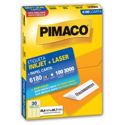 Etiqueta pimaco carta 6180 - 100fls
