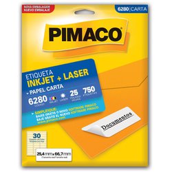 Etiqueta pimaco carta 6280 - 25fls