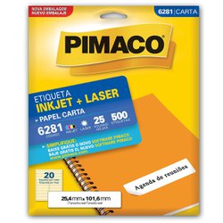Etiqueta pimaco carta 6281 - 25fls