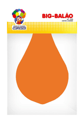 Big balao liso art-latex laranja