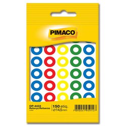 Reforco para folha fichario pimaco op4433 - color
