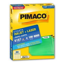 Etiqueta pimaco carta 6187 - 100fls