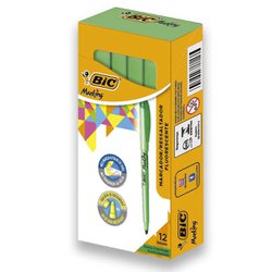Marca texto bic brite liner verde com 12