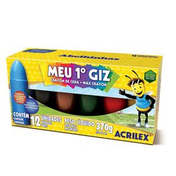 Giz de cera acrilex meu 1 giz com 12