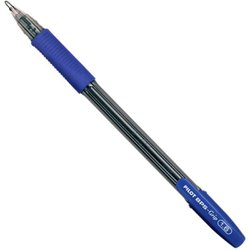 Caneta esferografica pilot bps grip 1.6mm grossa azul com 12