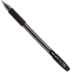 Caneta esferografica pilot bps grip 1.6mm grossa preta com 12