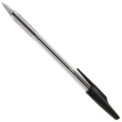 Caneta esferografica pilot bps 0.7mm fina preta com 12