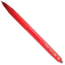 Caneta esferografica pilot bp1 rt 1.0mm media vermelha com 12