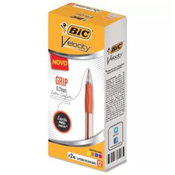 Lapiseira bic velocity grip 0,7mm com 12