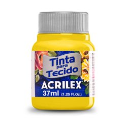 Tinta para tecido acrilex 37ml - 505 amarelo ouro