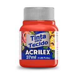 Tinta para tecido acrilex 37ml - 508 vermelho escarlate