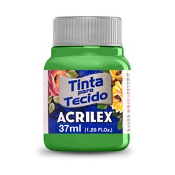 Tinta para tecido acrilex 37ml - 510 verde folha