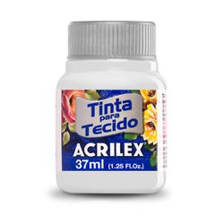 Tinta para tecido acrilex 37ml - 519 branco