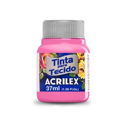 Tinta para tecido acrilex 37ml - 537 rosa