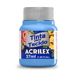 Tinta para tecido acrilex 37ml - 560 azul caribe