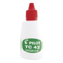 Tinta para carimbo pilot 42ml - vermelho