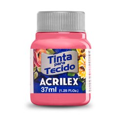 Tinta para tecido acrilex 37ml - 567 rosa cha