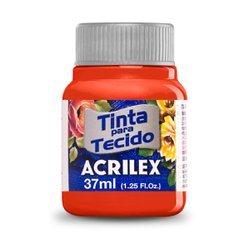Tinta para tecido acrilex 37ml - 583 vermelho tomate