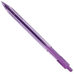 Caneta esferografica cis trik grip 1.0mm media lilas retratil com 12