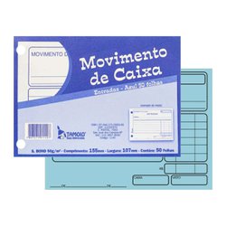 Impresso movimento de caixa tamoio entradas 50fls azul - 1140