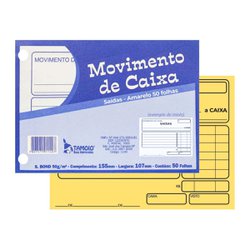 Impresso movimento de caixa tamoio saidas 50fls amarelo - 1141