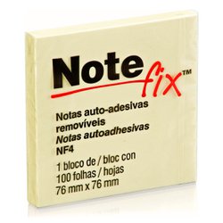 Bloco adesivo note fix 3m 76 x 76mm nf4 - amarelo