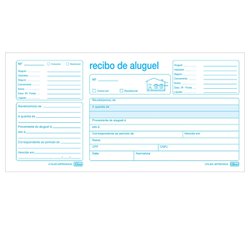 Impresso recibo tilibra aluguel com canhoto 50 folhas - 151432