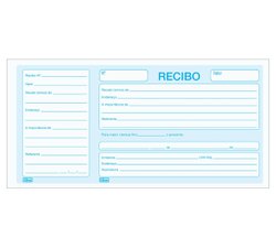 Impresso recibo tilibra comercial com canhoto 50x1 - 151459