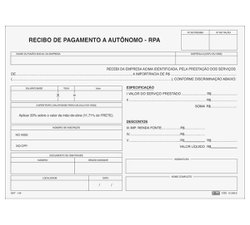 Impresso recibo tilibra pagamento p/autonomo 25x3 - 152366