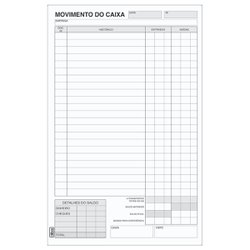 Livro movimento de caixa tilibra univ 100fls com 10 - 151521