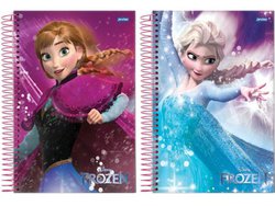 Caderno c/d jandaia frozen magic 15x1 300fls c/2 62454