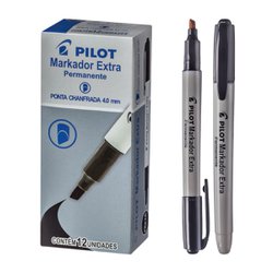 Marcador permanente pilot 4.0mm p. chanfrada pt c/12