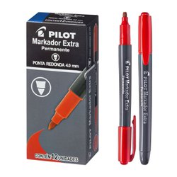 Marcador permanente pilot 4.0mm p. redonda vm c/12