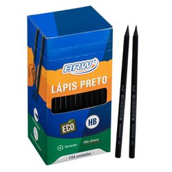 Lapis preto brw sextavado hb s/b c/144 lp1444
